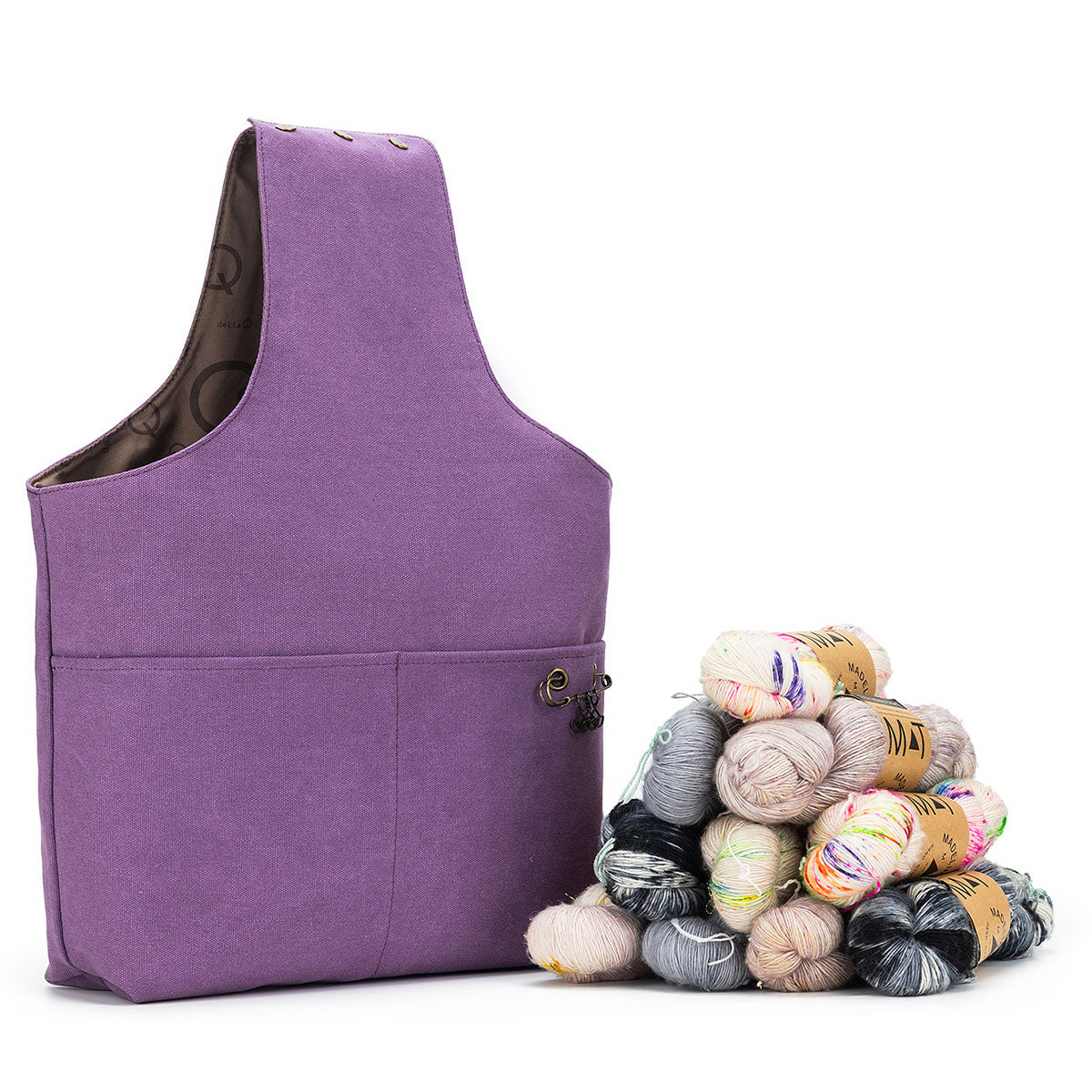 della Q Nora Bucket Bag - Plum (Pre-Order) - Extra Image