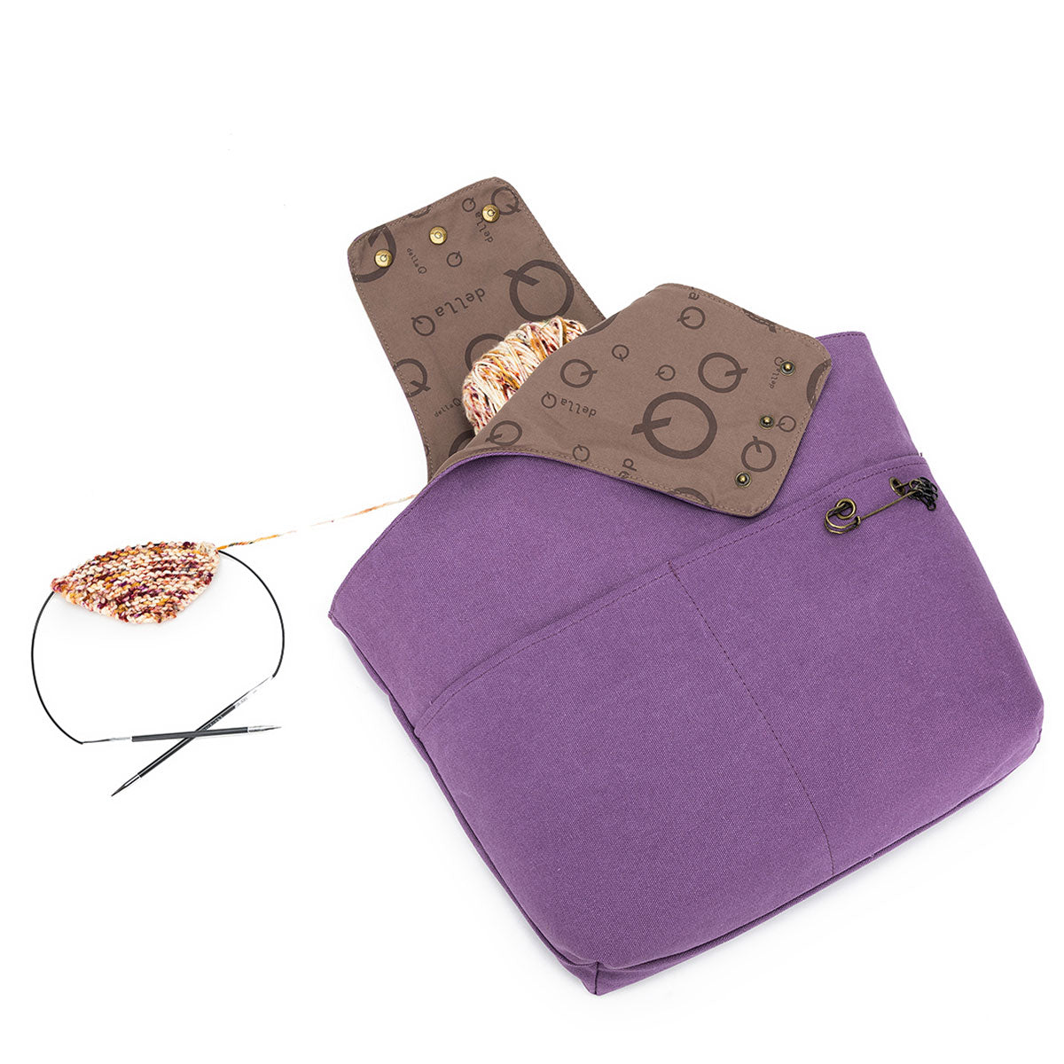 della Q Nora Bucket Bag - Plum (Pre-Order) - Extra Image