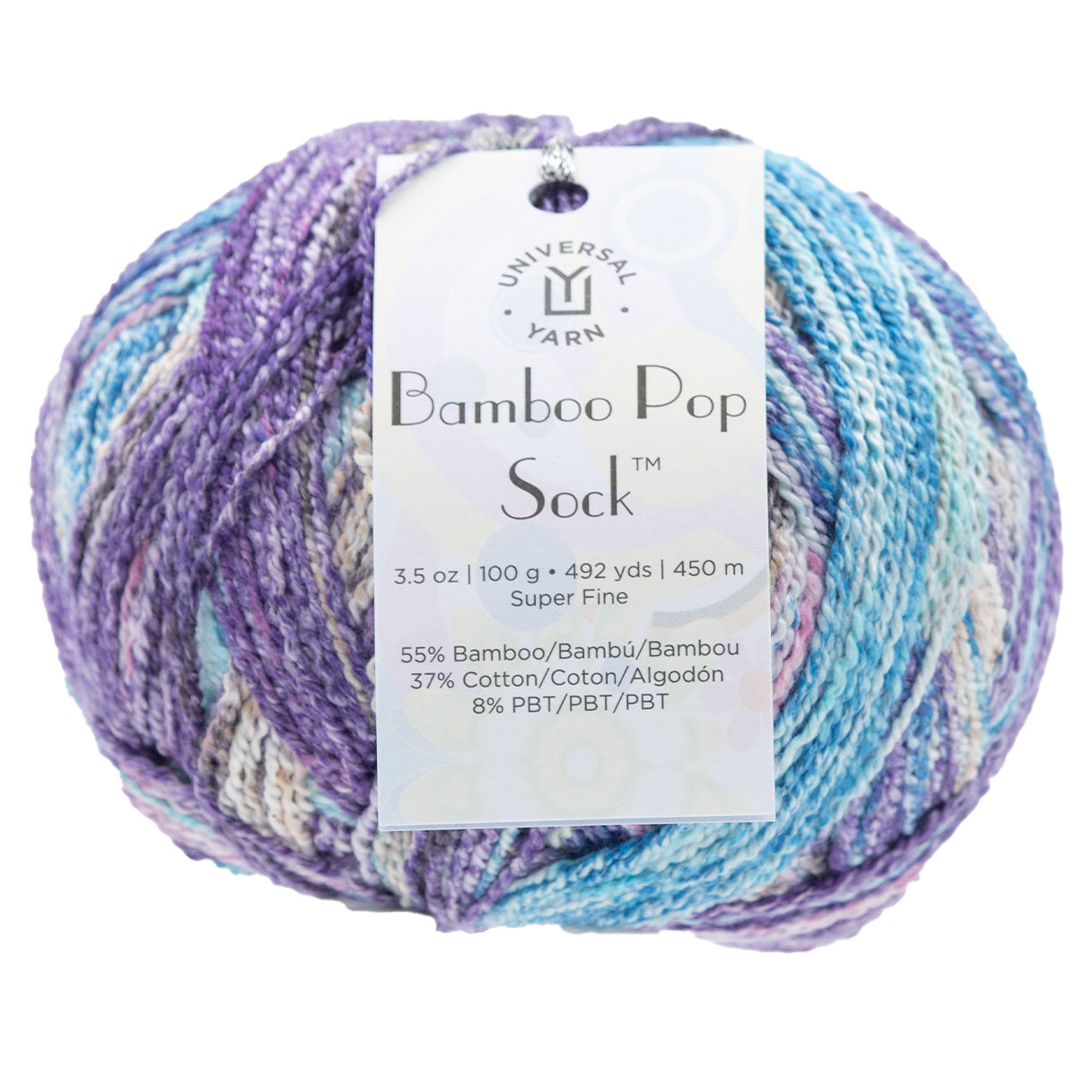 Universal Yarn Bamboo Pop Socks Yarn - 801 Tundra - Extra Image