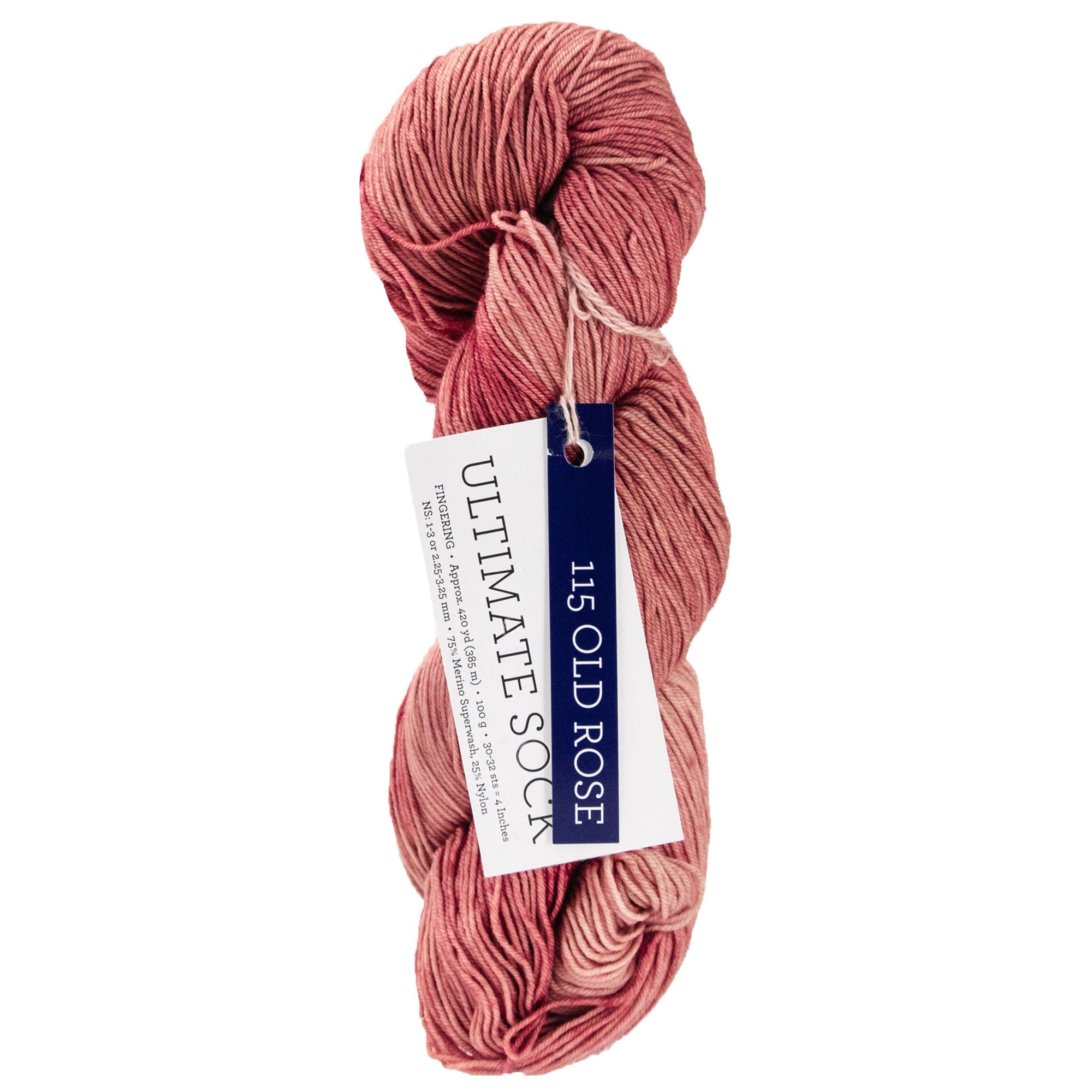Malabrigo Ultimate Sock Yarn - 115 Old Rose - Zoom Image