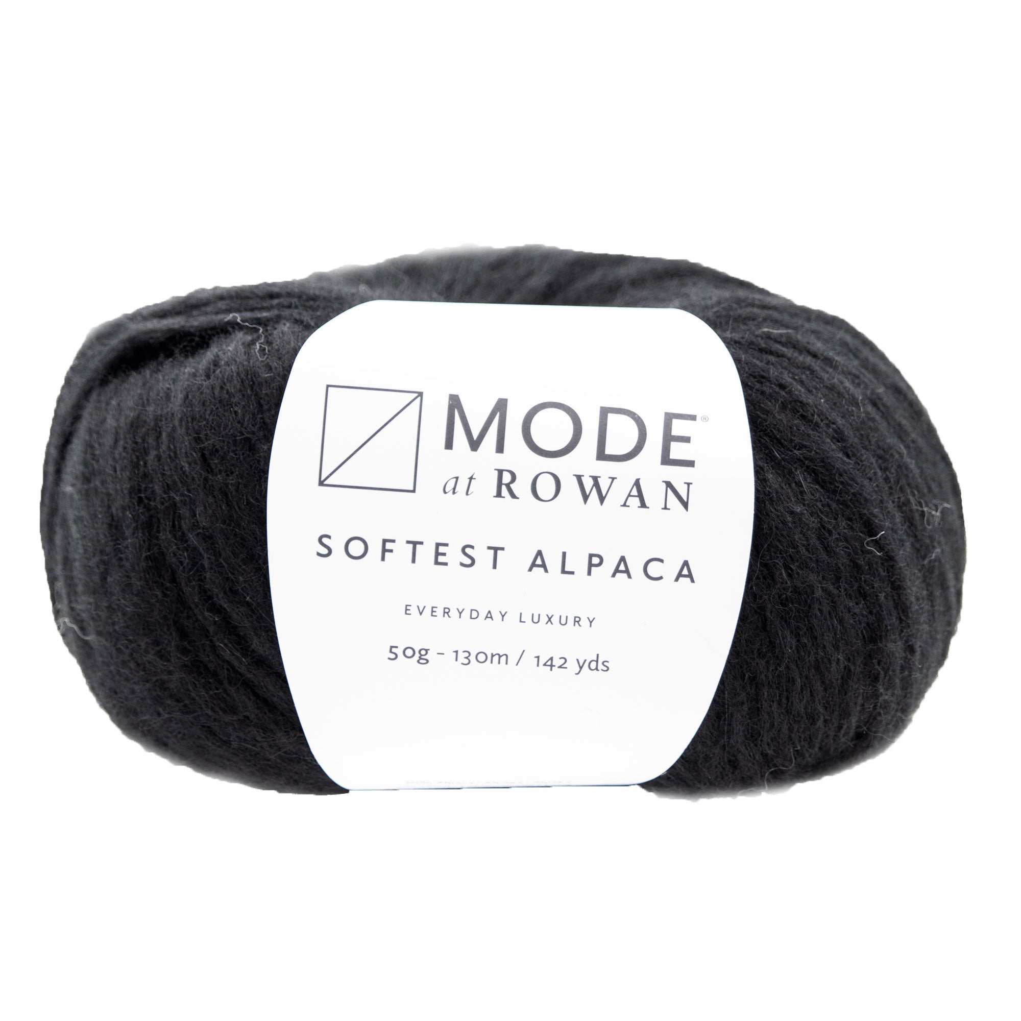 Rowan Mode Softest Alpaca Yarn - 010 Black - Zoom Image