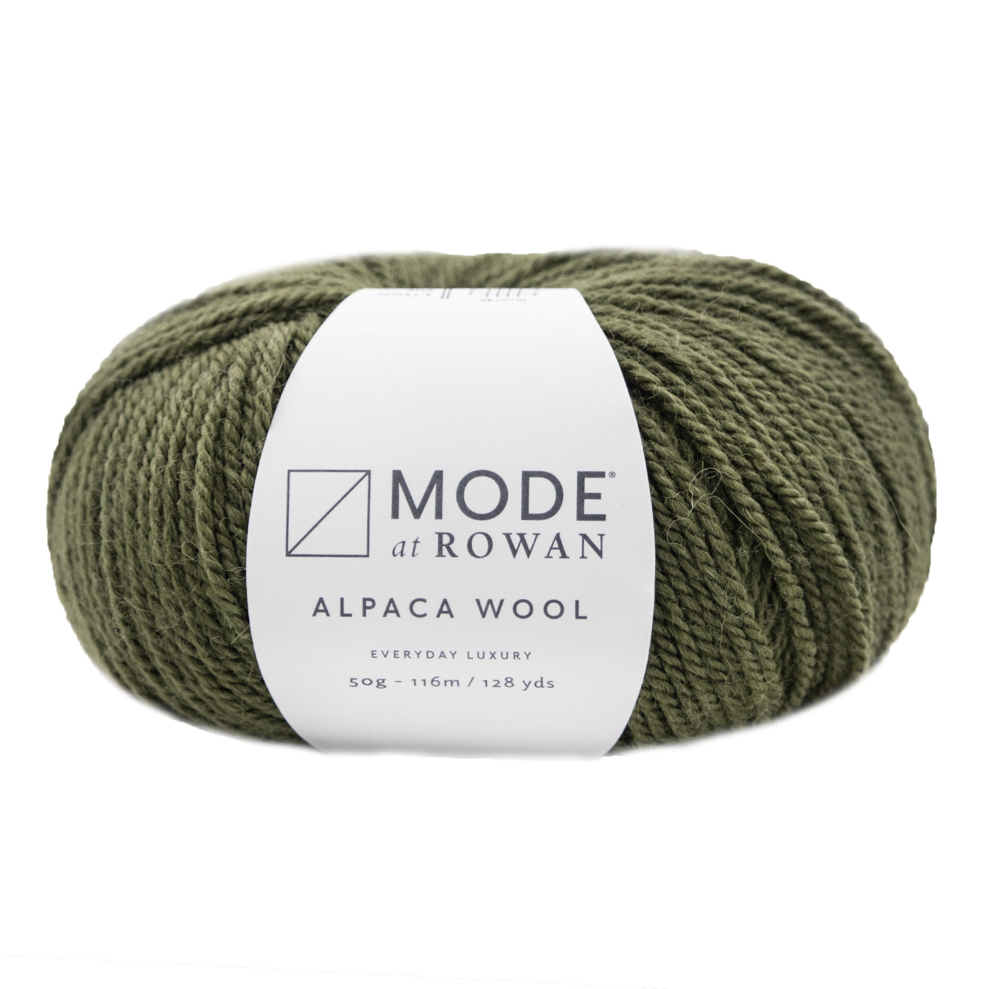Rowan Mode Alpaca Wool Yarn - 018 Olive - Zoom Image