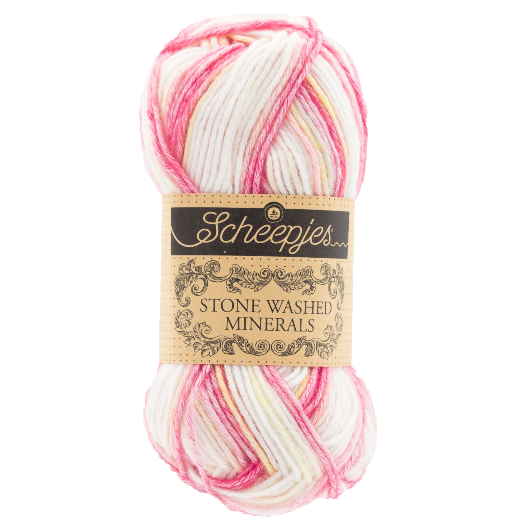 Scheepjes Stone Washed Minerals Yarn - 908 Rhodonite Radiance - Zoom Image