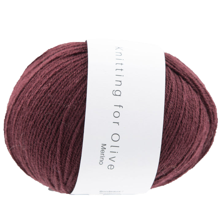 Knitting for Olive Merino Yarn - Bordeaux - Zoom Image
