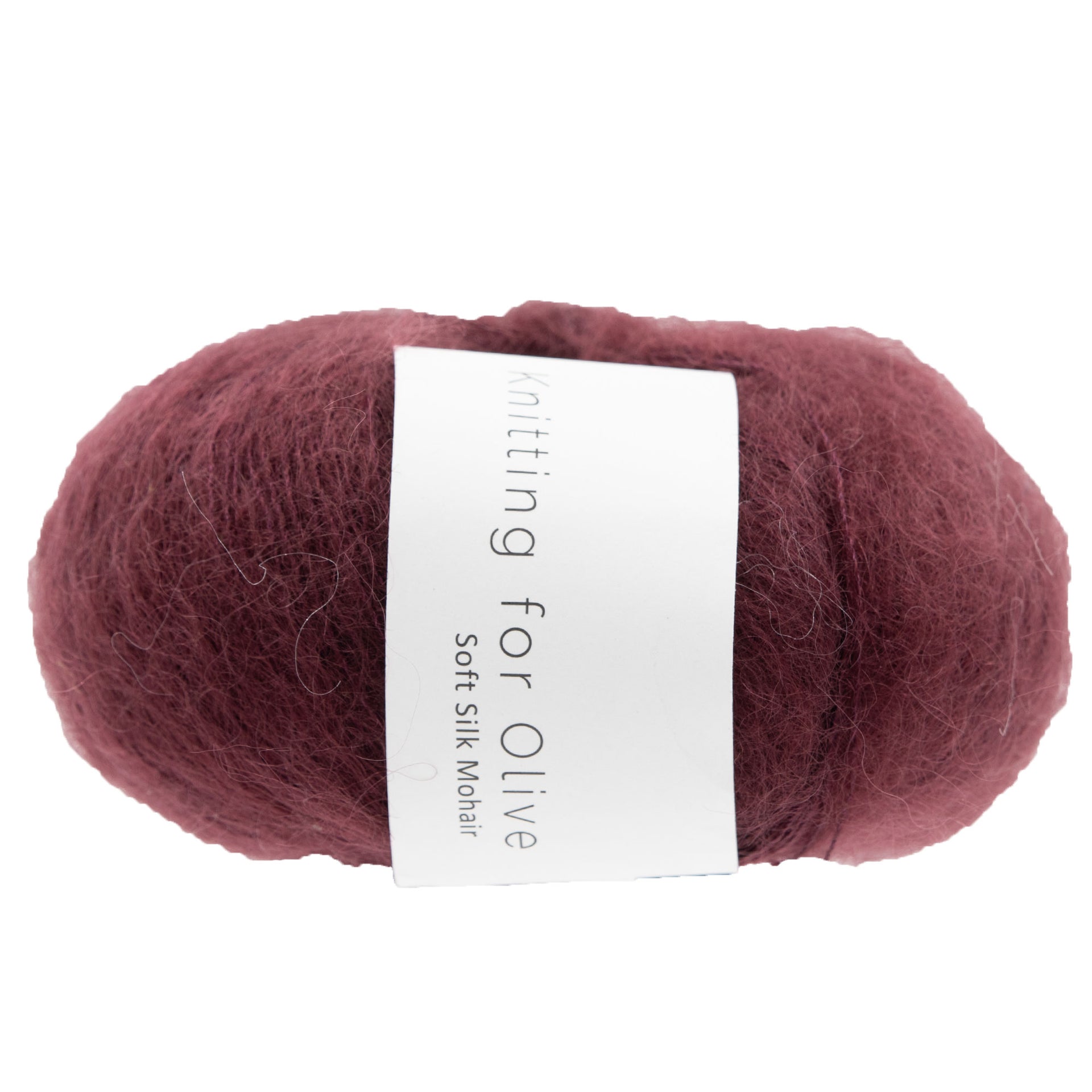 Knitting for Olive Soft Silk Mohair Yarn - Bordeaux - Zoom Image