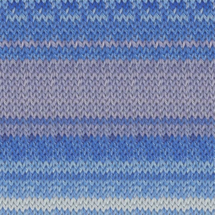Ella Rae Pretty in Pima Stripes Yarn - 106 Santorini - Zoom Image
