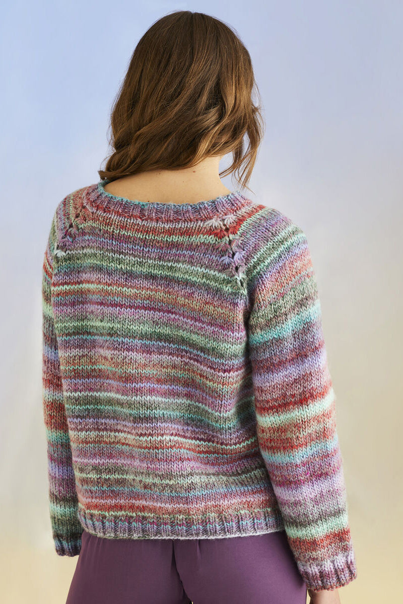 Sirdar Jewelspun Patterns - 10702 Jewelspun with Wool Whirlpool Sweater - PDF Download - Extra Image