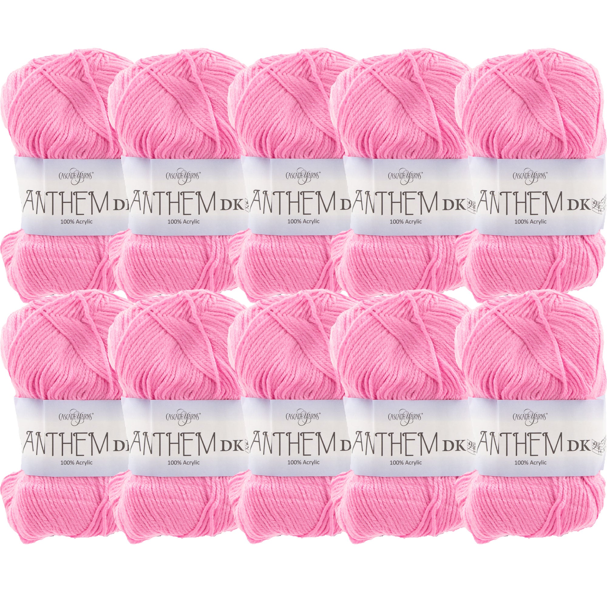 Cascade Yarns Anthem DK Yarn - 09 Pink - 10-Pack - Zoom Image