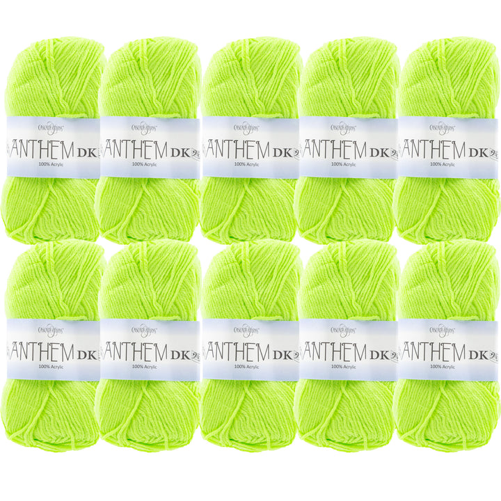 Cascade Yarns Anthem DK Yarn - 19 Lime - 10-Pack - Zoom Image