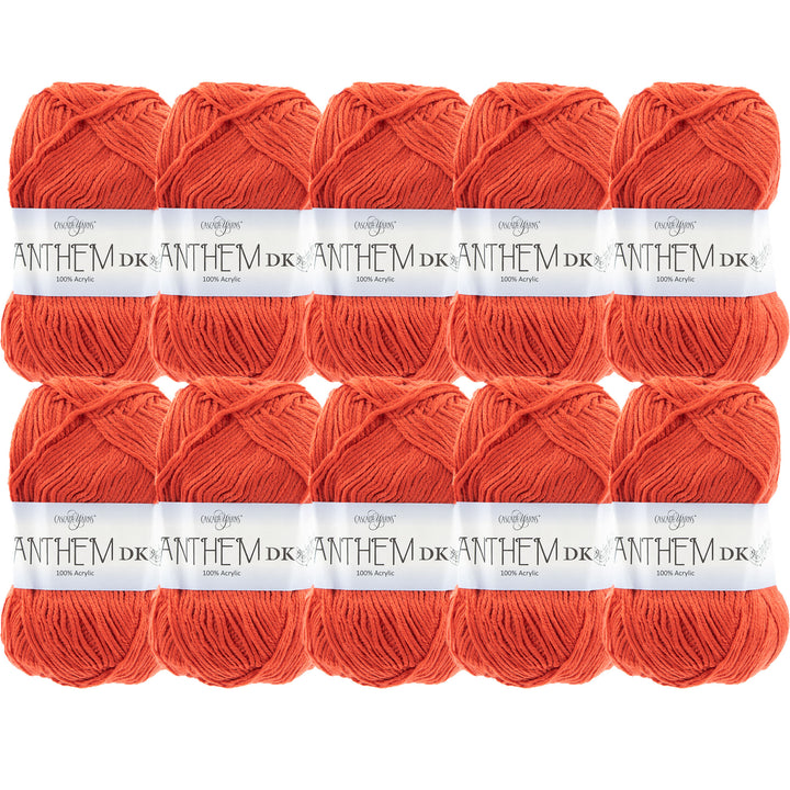 Cascade Yarns Anthem DK Yarn - 39 Burnt Orange - 10-Pack - Zoom Image
