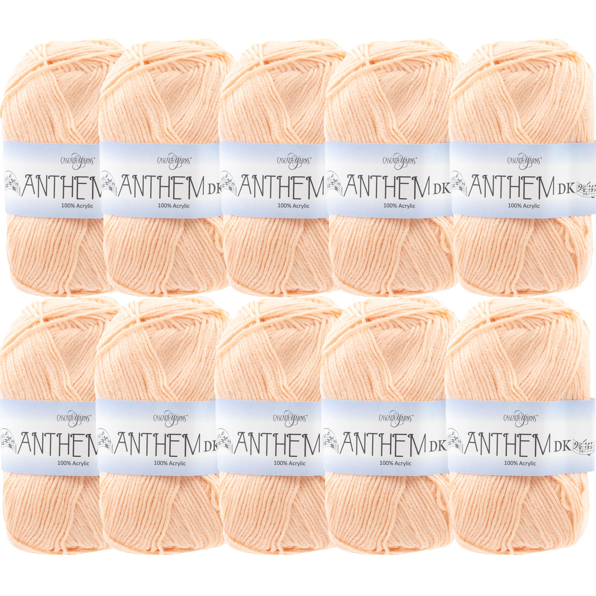 Cascade Yarns Anthem DK Yarn - 71 Apricot Ice - 10-Pack - Zoom Image