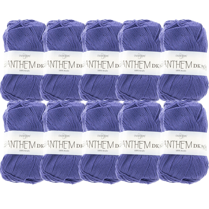 Cascade Yarns Anthem DK Yarn - 73 Blue Iris - 10-Pack - Zoom Image