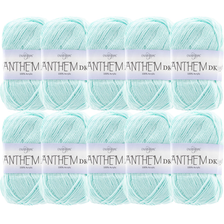 Cascade Yarns Anthem DK Yarn - 77 Light Aqua - 10-Pack - Zoom Image