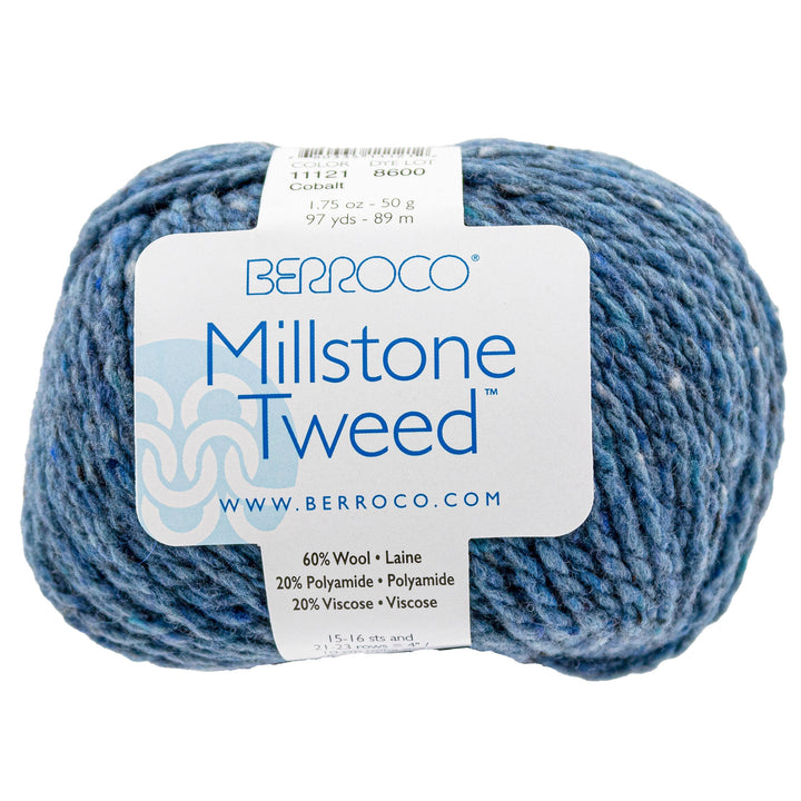 Berroco Millstone Tweed Yarn - 11121 Cobalt - Zoom Image