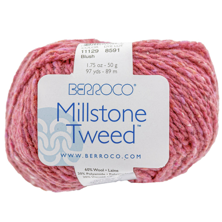 Berroco Millstone Tweed Yarn - 11129 Blush - Zoom Image