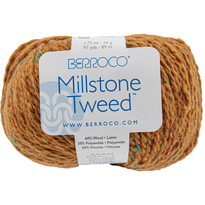 Berroco Millstone Tweed Yarn - 11152 Gold - Zoom Image
