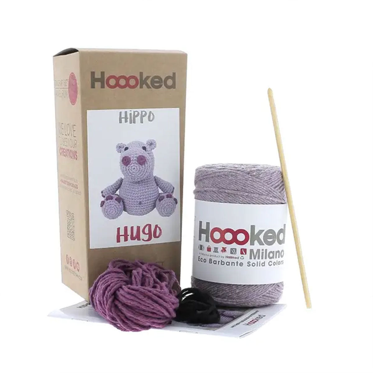 Hoooked Plush Crochet Toys - Hippo Hugo - Extra Image