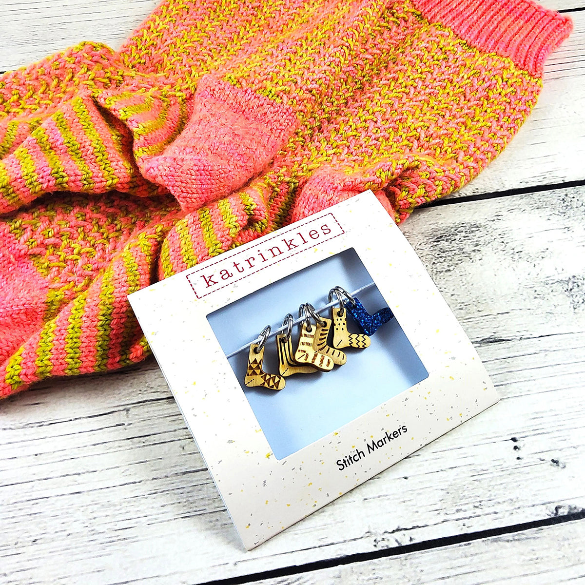 Katrinkles Stitch Markers - Tiny Socks - Extra Image