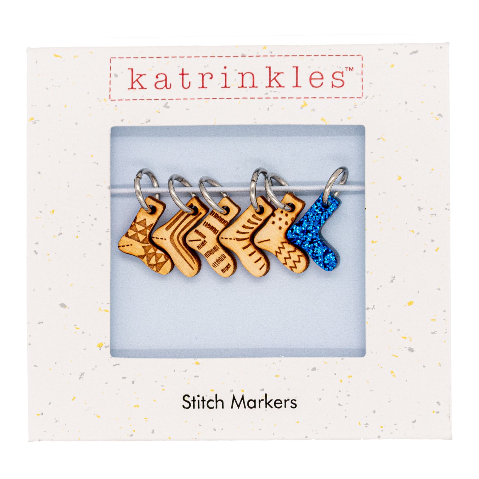 Katrinkles Stitch Markers - Tiny Socks - Zoom Image
