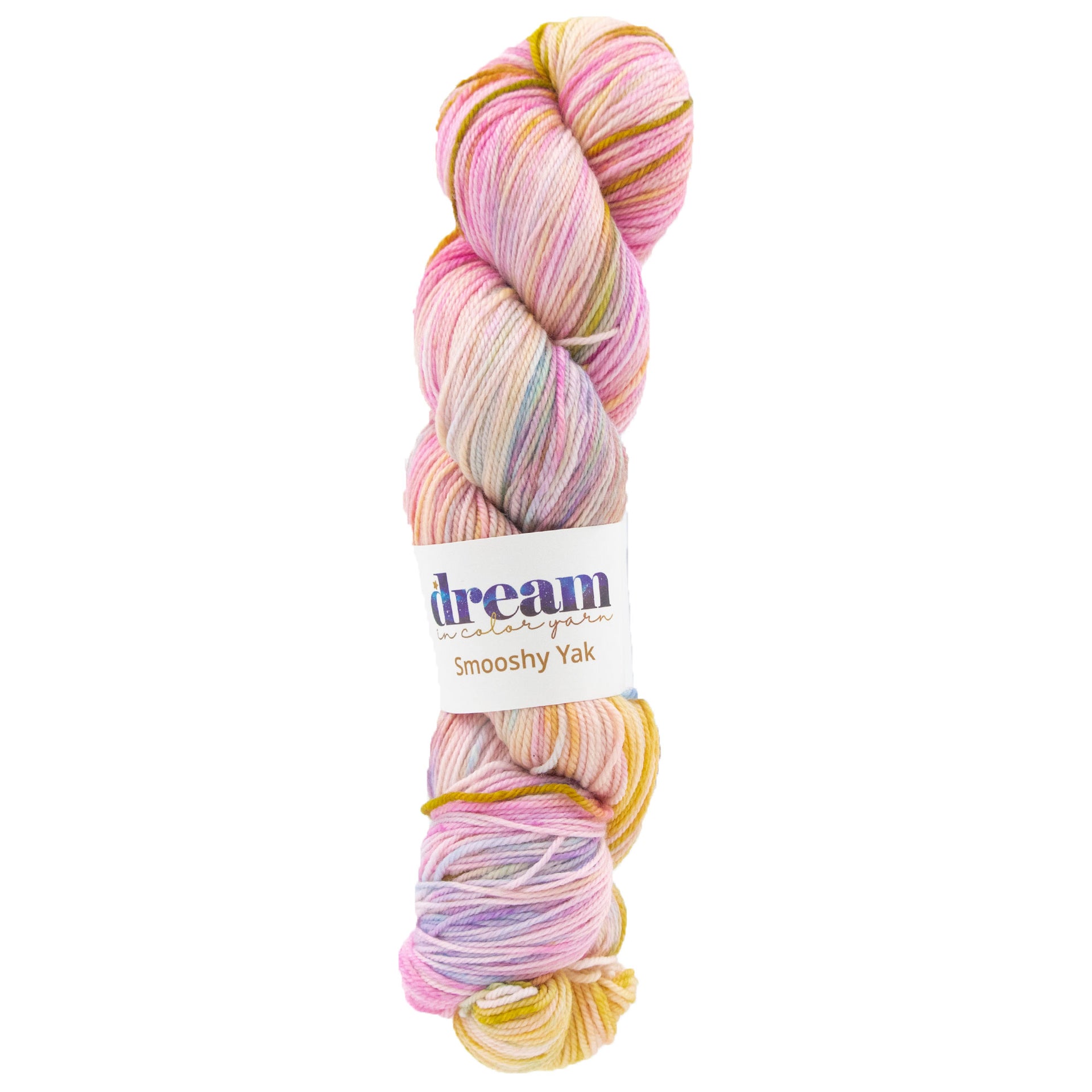 Dream in Color Smooshy Yak Yarn - Gold & Kisses - Zoom Image