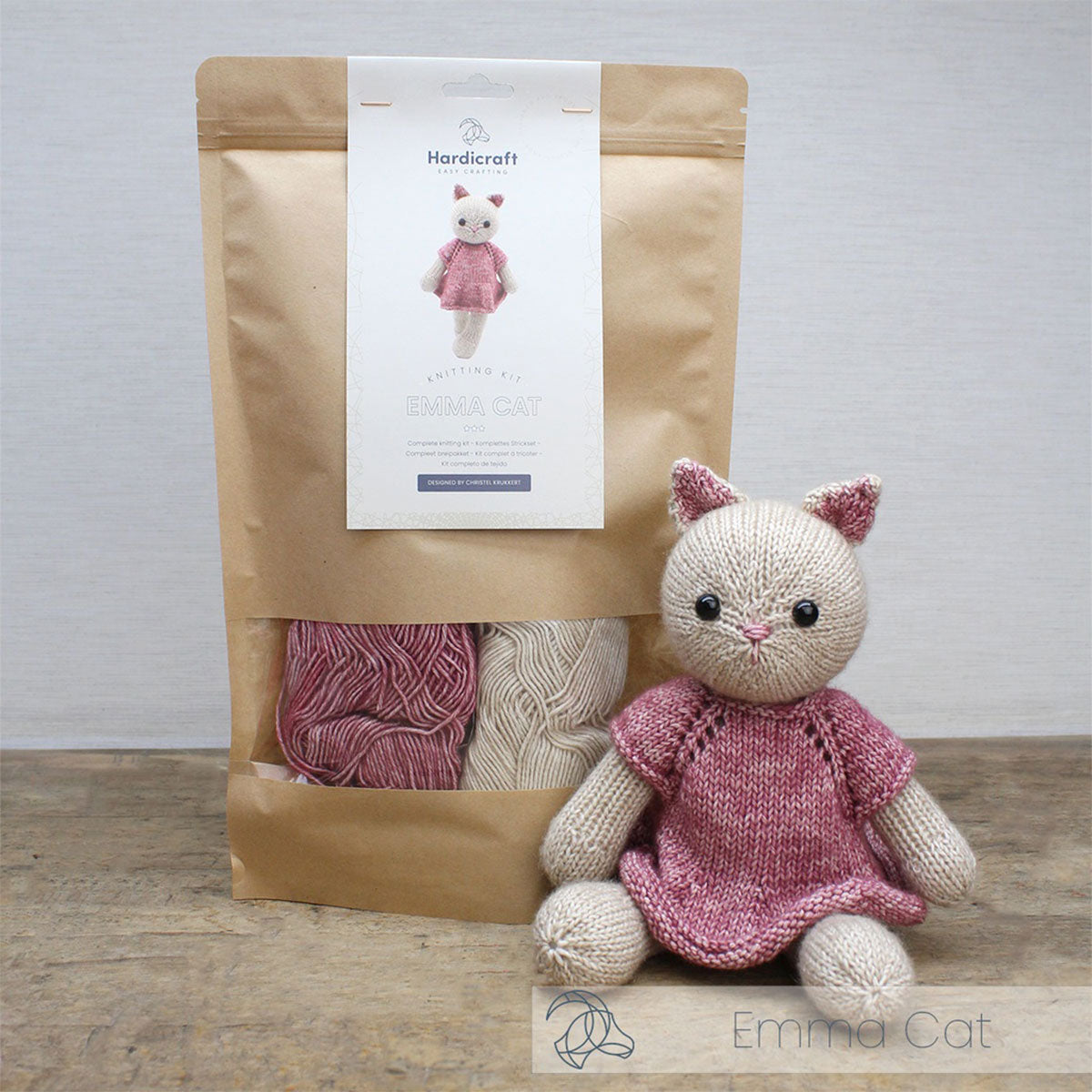 Hardicraft Plush Toys - Emma Cat (Knit) - Extra Image