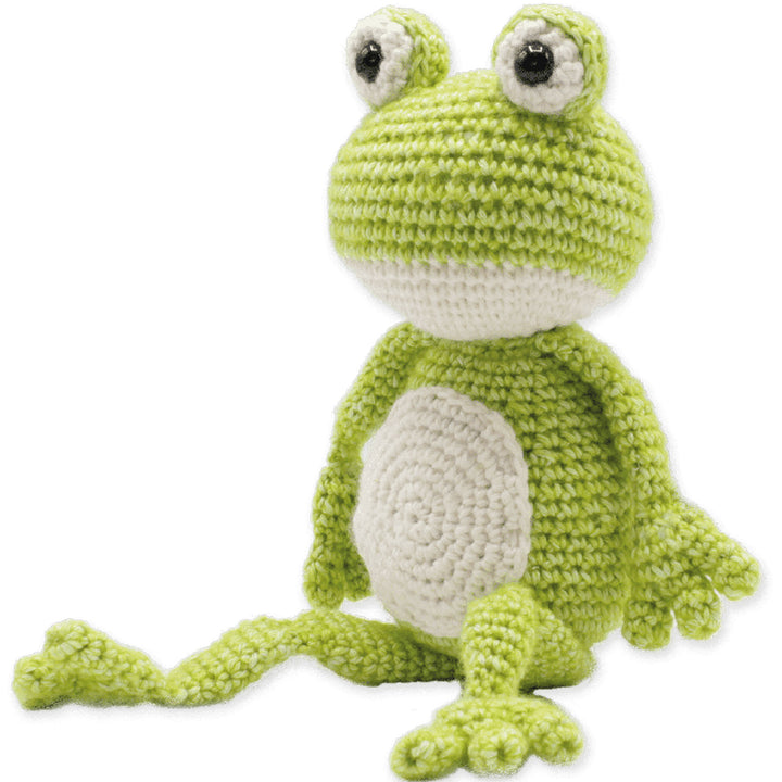 Hardicraft Plush Toys - Vinny Frog (Crochet) - Zoom Image