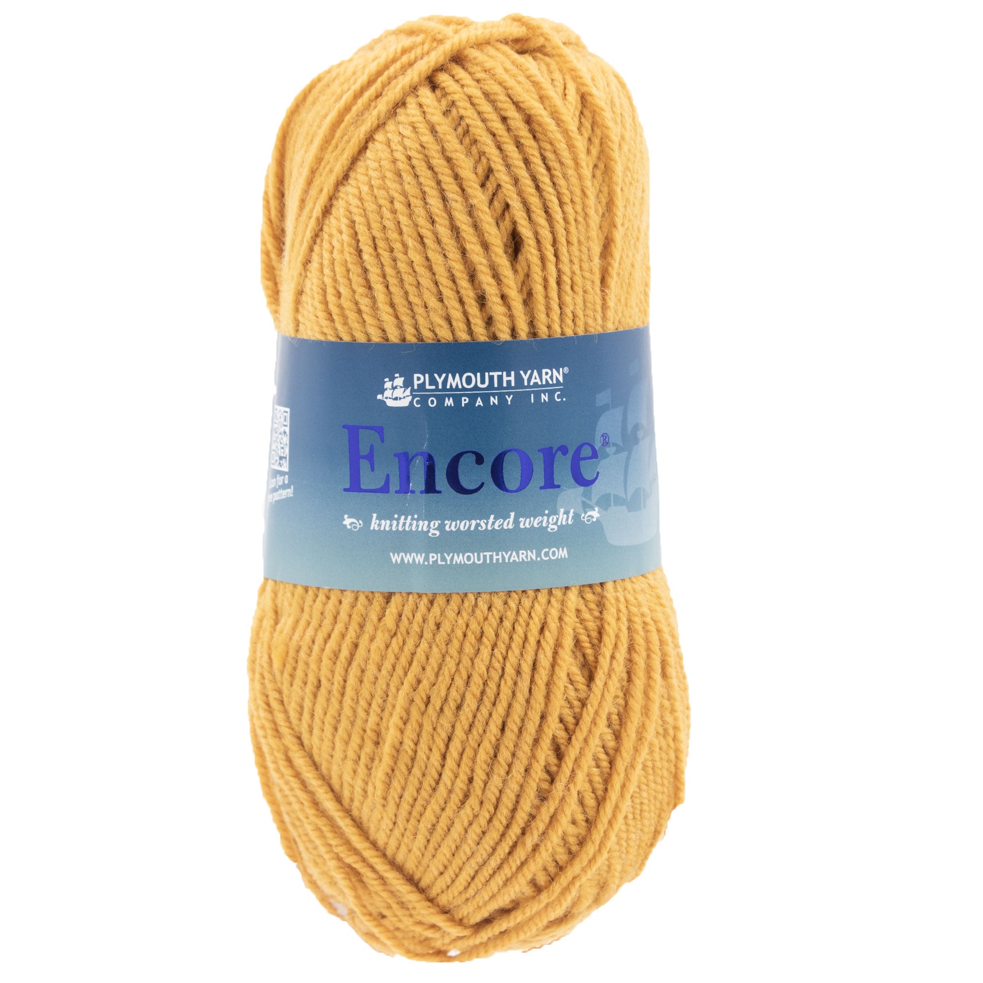 Plymouth Yarn Encore Worsted Yarn - 9862 Sunflower - Zoom Image
