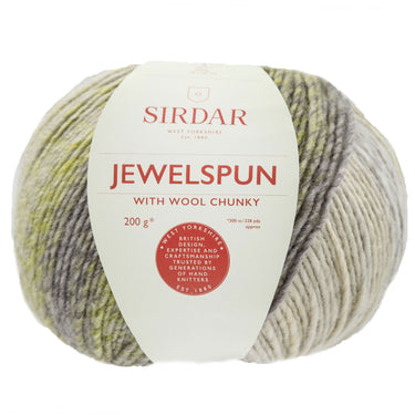 Sirdar Jewelspun with Wool Chunky Yarn - 206 Crystal Sea - Zoom Image