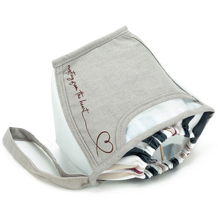 della Q Chicken Boots Clear Wristlet - *Linen - Slate - Extra Image