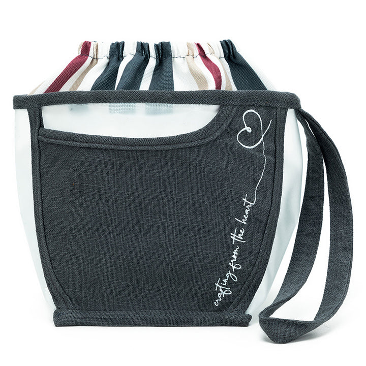 della Q Chicken Boots Clear Wristlet - *Linen - Slate - Zoom Image