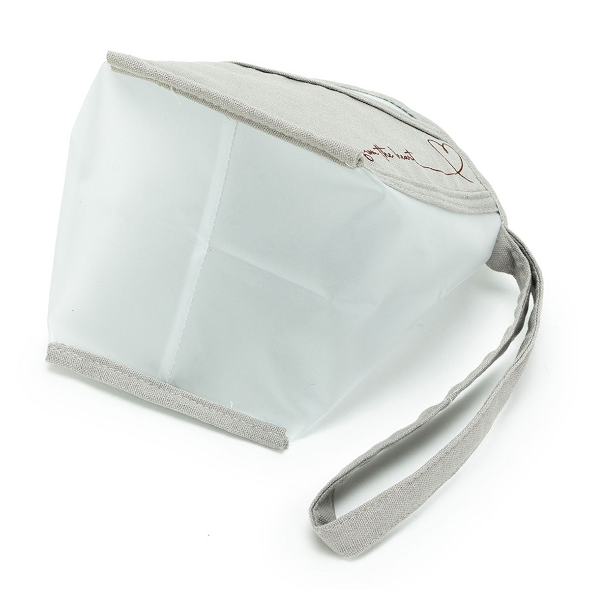 della Q Chicken Boots Clear Wristlet - *Linen - Slate - Extra Image