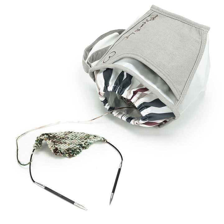 della Q Chicken Boots Clear Wristlet - *Linen - Slate - Extra Image