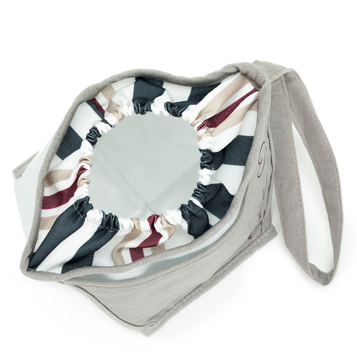 della Q Chicken Boots Clear Wristlet - *Linen - Slate - Extra Image