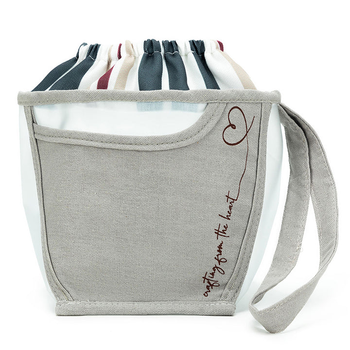 della Q Chicken Boots Clear Wristlet - *Linen - Pebble - Extra Image