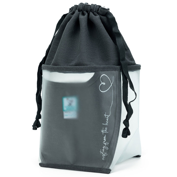 della Q Chicken Boots Double Double Project Bag - *Linen - Slate - Extra Image