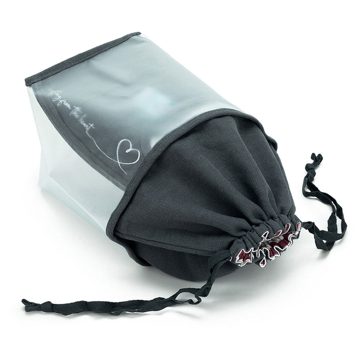 della Q Chicken Boots Double Double Project Bag - *Linen - Slate - Extra Image