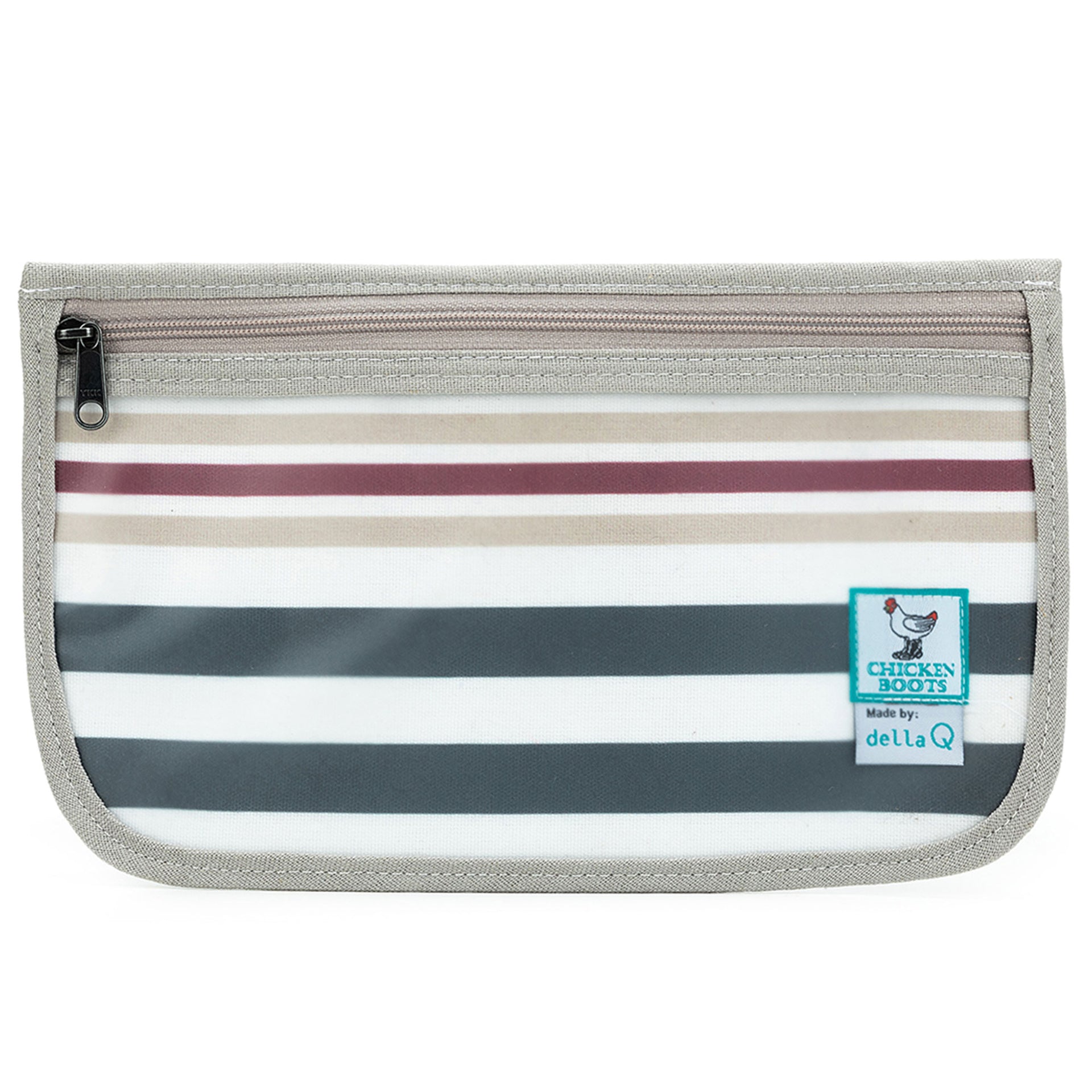 della Q Chicken Boots Notions Case - *Linen - Pebble - Zoom Image