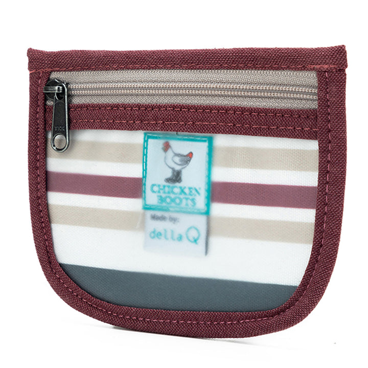 della Q Chicken Boots Stitch Marker Pouch - *Linen - Pebble - Extra Image