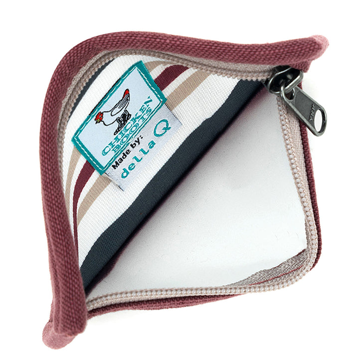 della Q Chicken Boots Stitch Marker Pouch - *Linen - Pebble - Extra Image