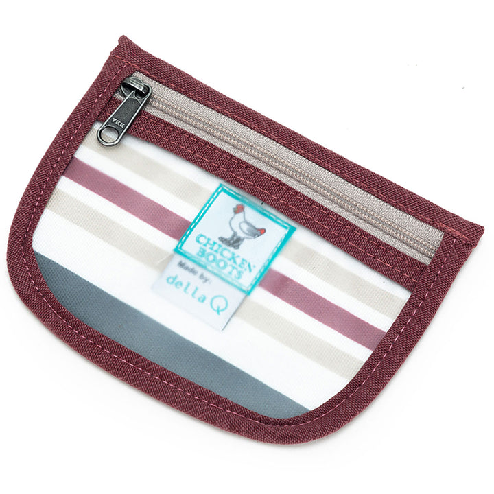 della Q Chicken Boots Stitch Marker Pouch - *Linen - Pebble - Extra Image