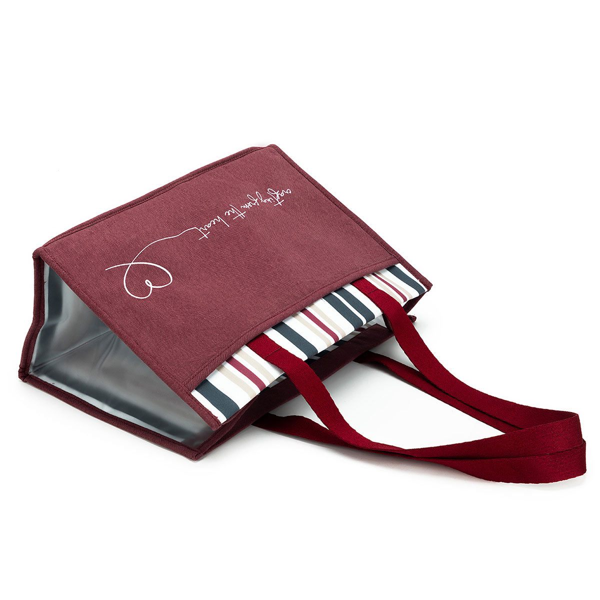 della Q Chicken Boots Project Bag - *Linen - Slate - Extra Image