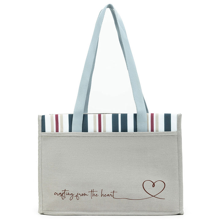 della Q Chicken Boots Project Bag - *Linen - Pebble - Extra Image