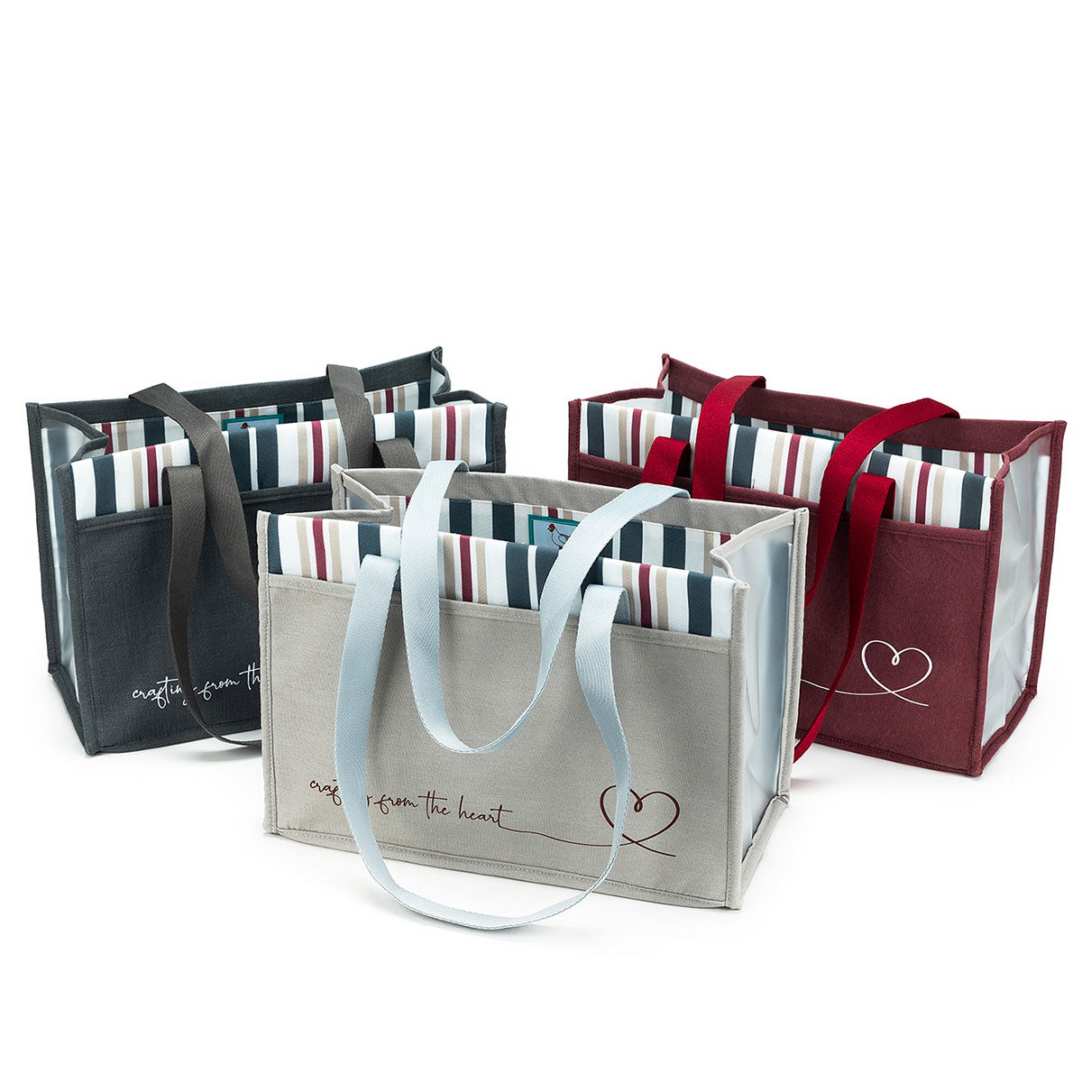 della Q Chicken Boots Project Bag - *Linen - Wine - Extra Image