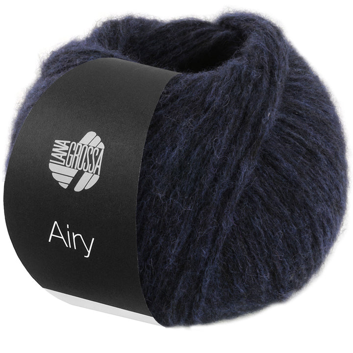 Lana Grossa Airy Yarn - 01 Night Blue - Extra Image