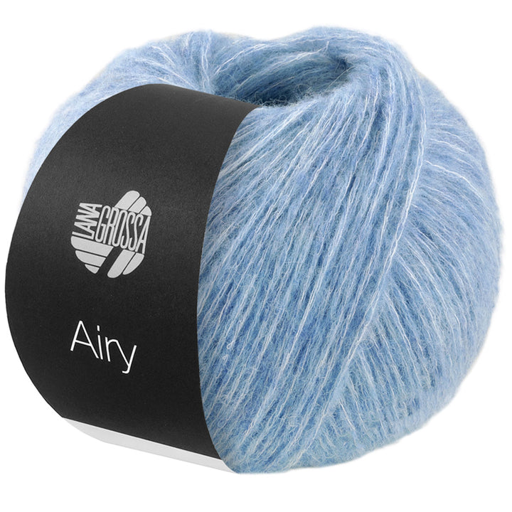Lana Grossa Airy Yarn - 03 Light Blue - Extra Image