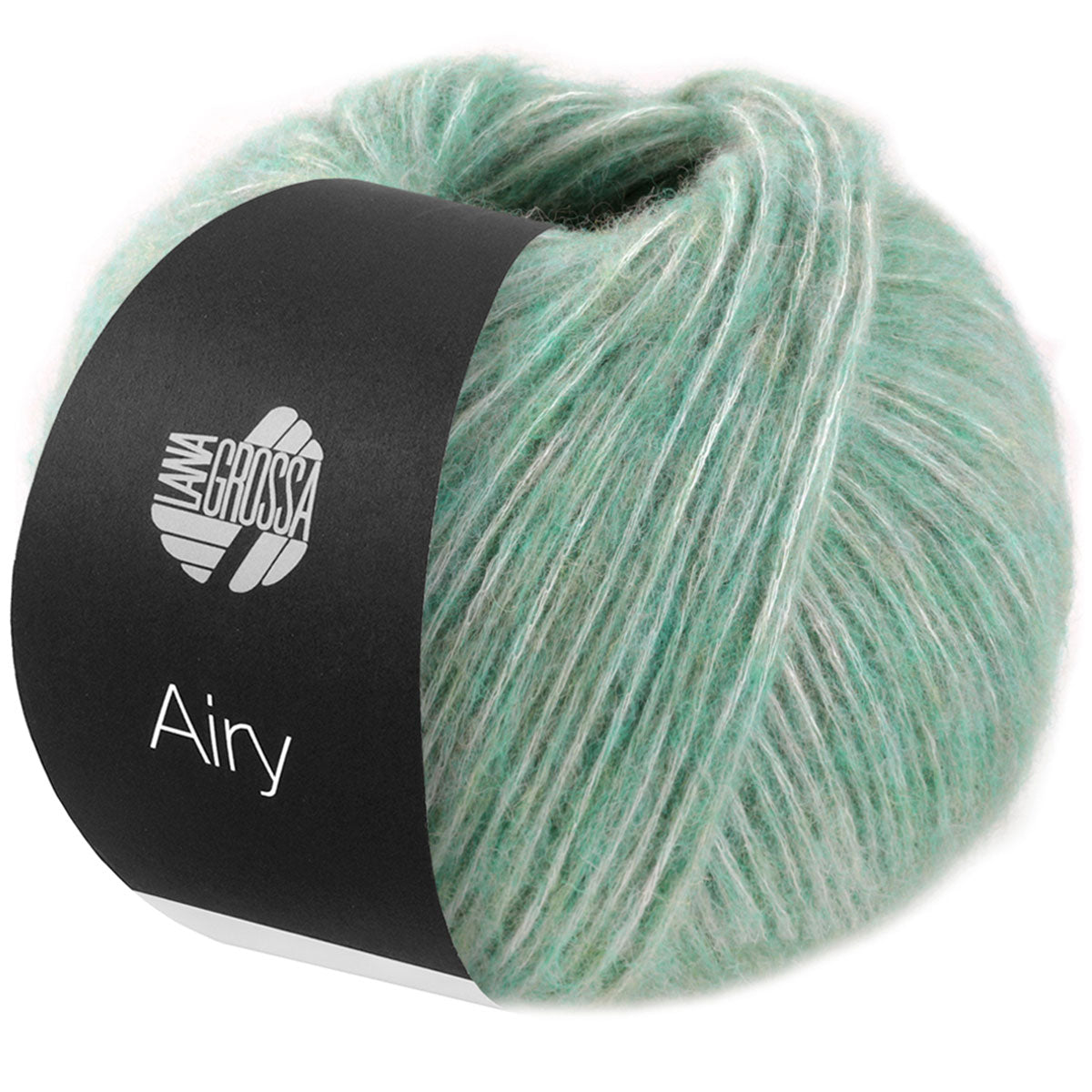 Lana Grossa Airy Yarn - 04 Mint Grey - Extra Image