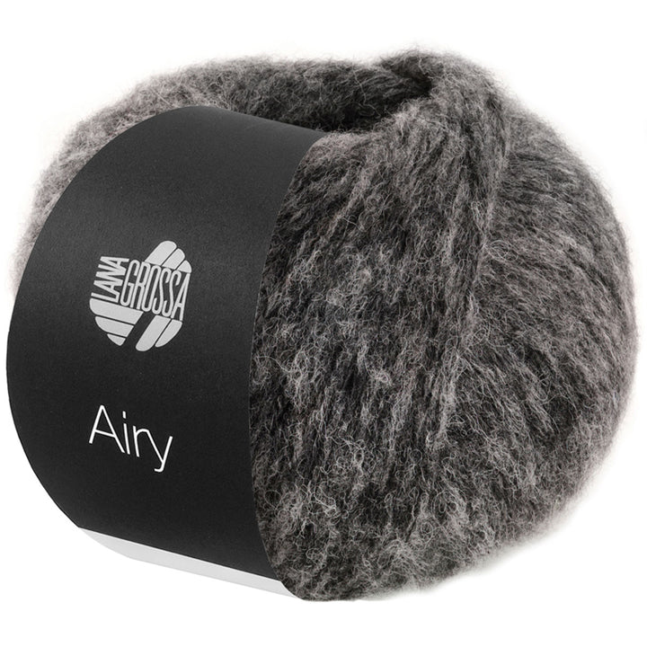 Lana Grossa Airy Yarn - 11 Anthracite - Extra Image