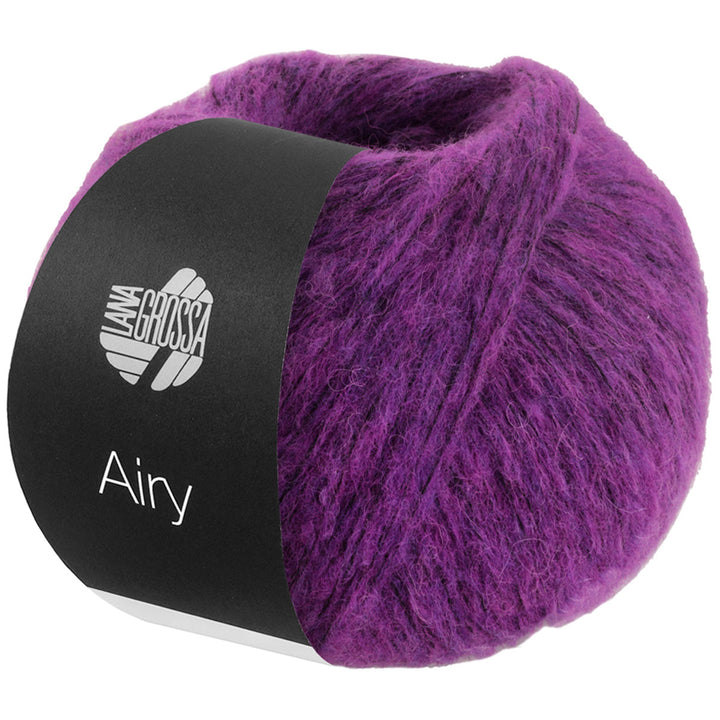 Lana Grossa Airy Yarn - 15 Purple - Extra Image