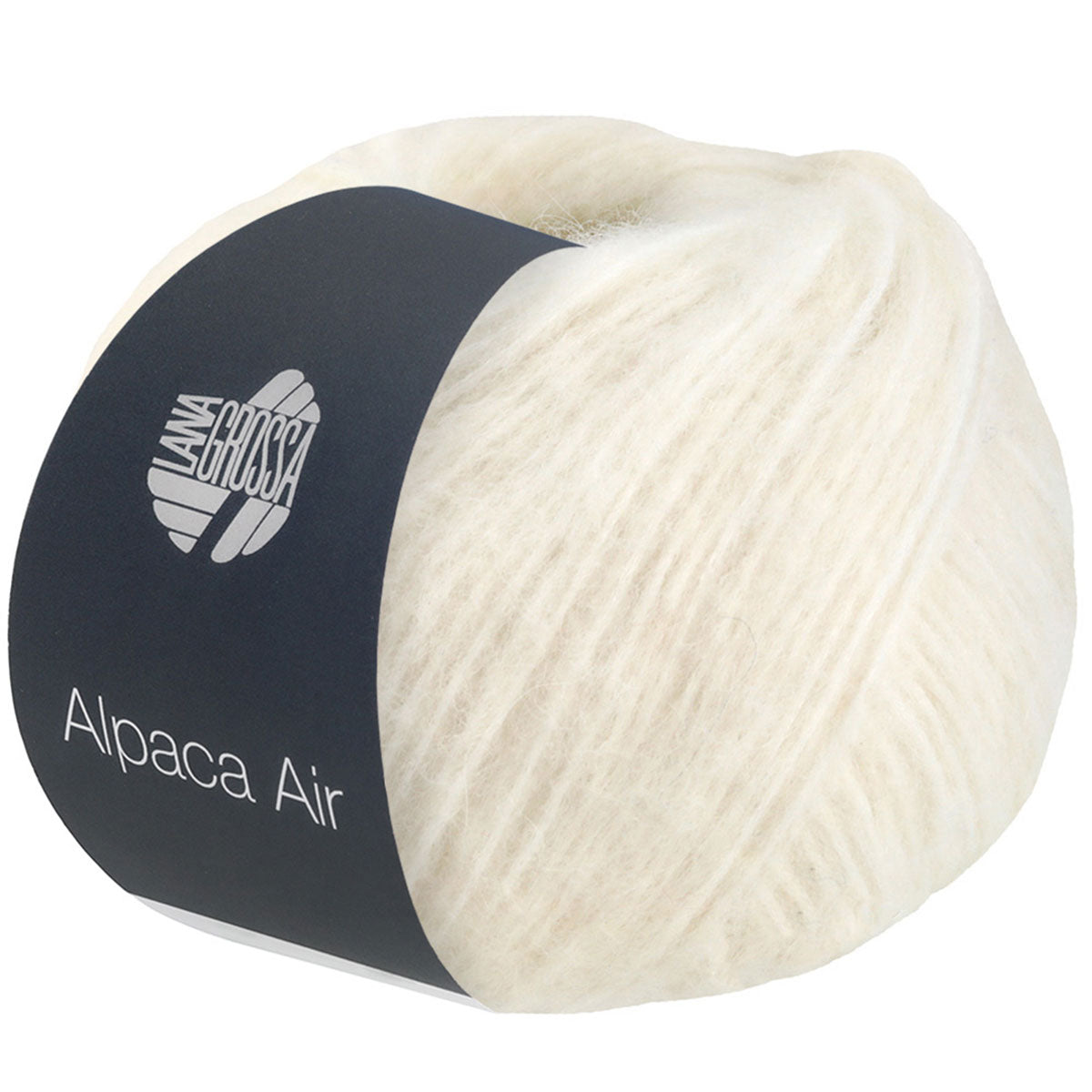 Lana Grossa Alpaca Air Yarn - 01 Off White - Extra Image