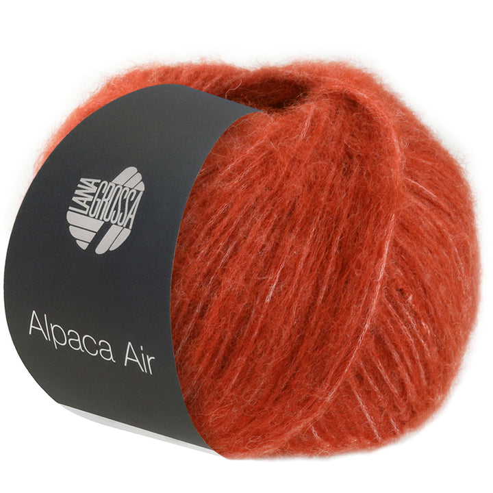 Lana Grossa Alpaca Air Yarn - 19 Rust Red - Extra Image